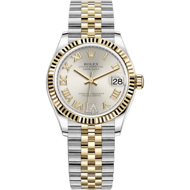 Rolex Datejust 31 Stainless Steel / Yellow Gold / Fluted / Silver - Roman / Jubilee 278273-0004