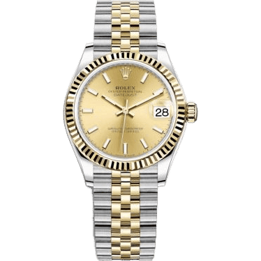 Rolex Datejust 31 Stainless Steel / Yellow Gold / Fluted / Champagne / Jubilee 278273-0014