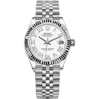 Rolex Datejust 31 Stainless Steel Fluted / Jubilee / White - Roman 278274-0010