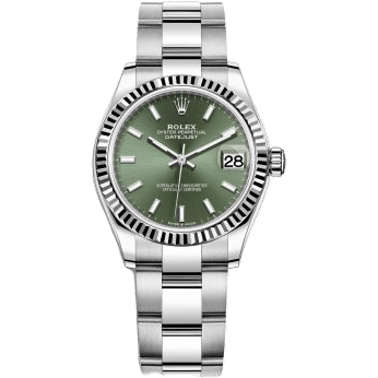 Rolex Datejust 31 Stainless Steel Fluted / Oyster / Green 278274-0017