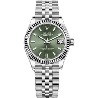 Rolex Datejust 31 Stainless Steel Fluted / Jubilee / Green 278274-0018