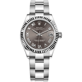 Rolex Datejust 31 Stainless Steel Fluted / Oyster / Grey - Roman 278274-0021