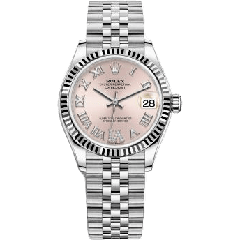 Rolex Datejust 31 Stainless Steel Fluted / Jubilee / Pink - Roman 278274-0024