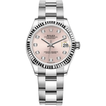 Rolex Datejust 31 Stainless Steel Fluted / Oyster / Pink - Diamond 278274-0031