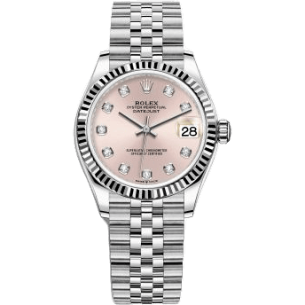 Rolex Datejust 31 Stainless Steel Fluted / Jubilee / Pink - Diamond 278274-0032
