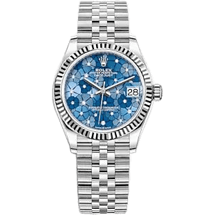 Rolex Datejust 31 Stainless Steel Fluted / Jubilee / Blue - Floral 278274-0036