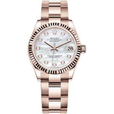 Rolex Datejust 31 Rose Gold / Fluted / MOP / Oyster 278275-0016
