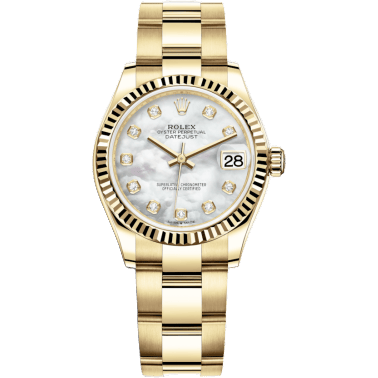Rolex Datejust 31 Yellow Gold / Fluted / MOP / Oyster 278278-0017