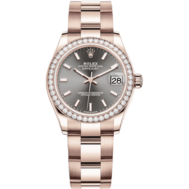 Datejust 31 Rose Gold / Diamond / Grey / Oyster
