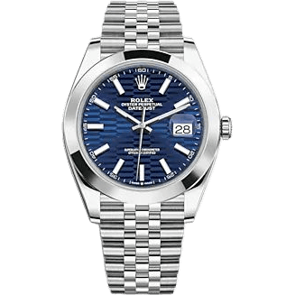 Rolex Datejust 41 Stainless Steel Smooth / Jubilee / Blue- Fluted 126300-0024