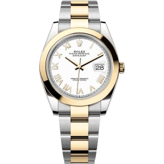 Rolex Datejust 41 Stainless Steel - Yellow Gold - Smooth / White Roman / Oyster 126303-0025