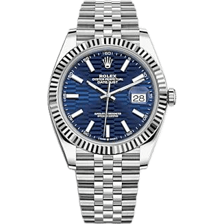 Datejust 41 Stainless Steel - Fluted / Blue - Fluted / Jubilee