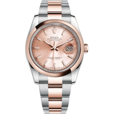 Datejust 36 Rolesor Everose Domed / Oyster / Pink