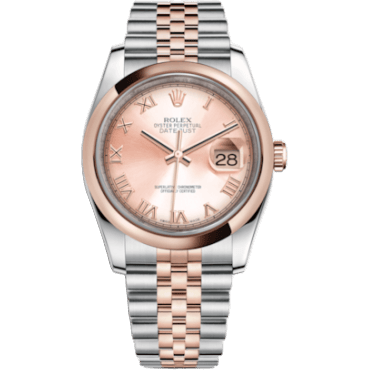 Datejust 36 Rolesor Everose Domed / Jubilee / Pink Roman