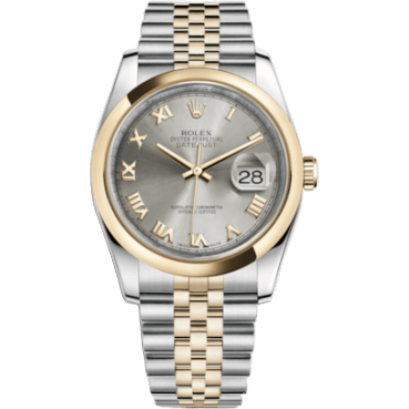 Rolex Datejust 36 Rolesor Yellow Domed / Jubilee / Steel Roman 116203-0145
