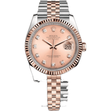 Datejust 36 Rolesor Everose Fluted / Jubilee / Pink Diamonds