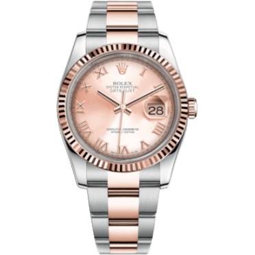 Datejust 36 Rolesor Everose Fluted / Oyster / Pink Roman