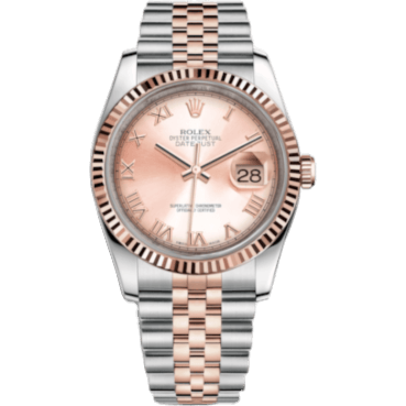 Datejust 36 Rolesor Everose Fluted / Jubilee / Pink Roman