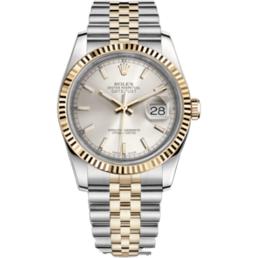 Rolex Datejust 36 Rolesor Yellow Fluted / Jubilee / Silver 116233-0148