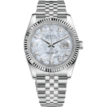 Rolex Datejust 36 Stainless Steel Fluted / Jubilee / MOP 116234-0078