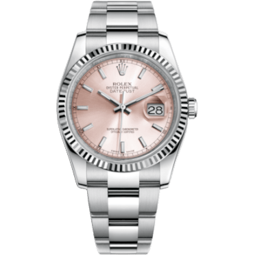 Rolex Datejust 36 Stainless Steel Fluted / Oyster / Pink 116234-0120