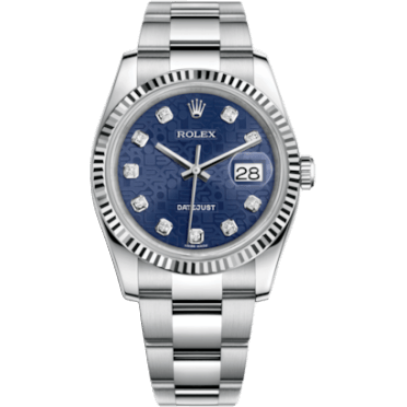 Rolex Datejust 36 Stainless Steel Fluted / Oyster / Blue Computer 116234-0123
