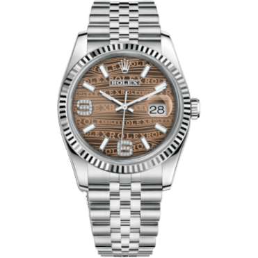 Rolex Datejust 36 Stainless Steel Fluted / Jubilee / Bronze Wave 116234-0158
