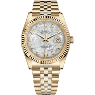 Rolex Datejust 36 Yellow Gold Fluted / Jubilee / MOP 116238-0062