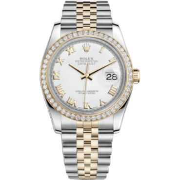 Datejust 36 Rolesor Yellow Diamond / Jubilee / White Roman