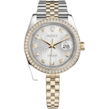 Datejust 36 Rolesor Yellow Diamond / Jubilee / Silver Computer