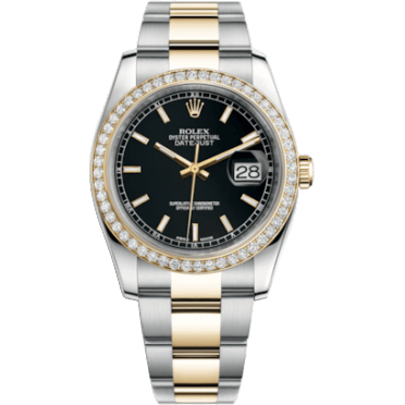 Datejust 36 Rolesor Yellow Diamond / Oyster / Black