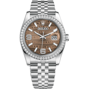 Rolex Datejust 36 Stainless Steel Diamond / Jubilee / Bronze Wave 116244-0034