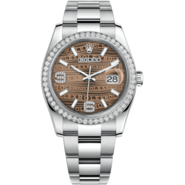 Rolex Datejust 36 Stainless Steel Diamond/ Oyster / Bronze Wave 116244-0037