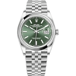 Rolex Datejust 36 Stainless Steel - Domed / Green / Jubilee 126200-0023
