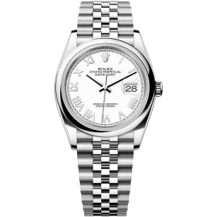 Rolex Datejust 36 Stainless Steel - Domed / White Roman / Jubilee 126200-0027
