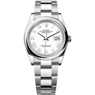 Rolex Datejust 36 Stainless Steel - Domed / White Roman / Oyster 126200-0028