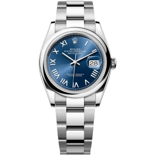 Rolex Datejust 36 Stainless Steel - Domed / Blue Roman / Oyster 126200-0030