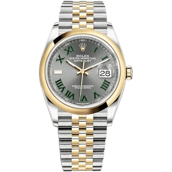 Rolex Datejust 36 Stainless Steel / Yellow Gold / Smooth / Slate Roman / Jubilee 126203-0035