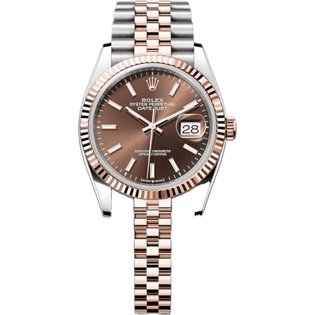 Rolex Datejust 36 Stainless Steel - Everose / Fluted / Chocolate / Jubilee 126231-0043