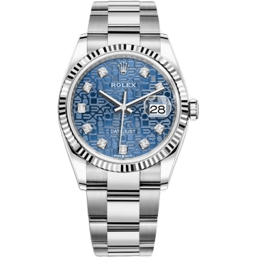 Rolex Datejust 36 Stainless Steel / Fluted / Blue Jubilee / Oyster 126234-0012