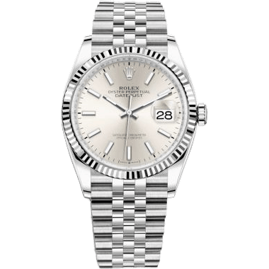 Rolex Datejust 36 Stainless Steel / Fluted / Silver / Jubilee 126234-0013