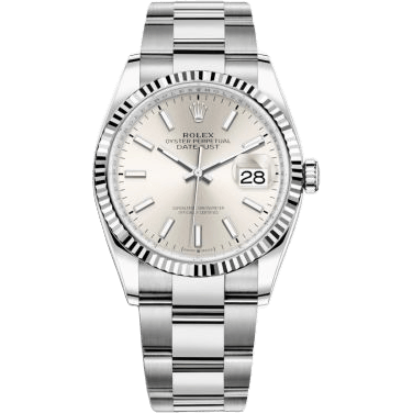 Rolex Datejust 36 Stainless Steel / Fluted / Silver / Oyster 126234-0014