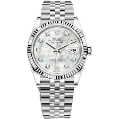 Rolex Datejust 36 Stainless Steel / Fluted / MOP-Diamond / Jubilee 126234-0019