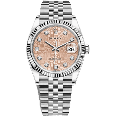 Rolex Datejust 36 Stainless Steel / Fluted / Pink Jubilee / Jubilee 126234-0023