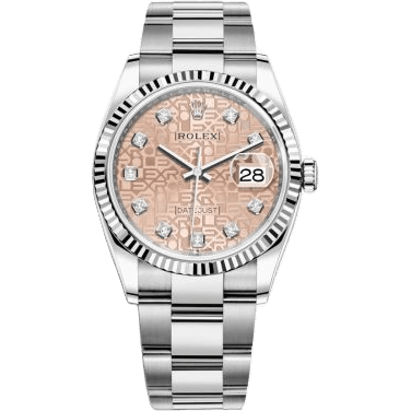 Rolex Datejust 36 Stainless Steel / Fluted / Pink Jubilee / Oyster 126234-0024