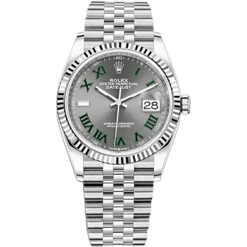 Rolex Datejust 36 Stainless Steel / Fluted / Slate - Roman / Jubilee 126234-0045