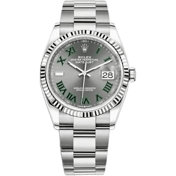 Rolex Datejust 36 Stainless Steel / Fluted / Slate - Roman / Oyster 126234-0046