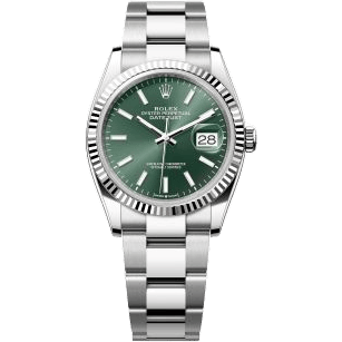 Rolex Datejust 36 Stainless Steel / Fluted / Green / Oyster 126234-0052
