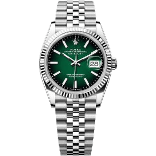 Rolex Datejust 36 Stainless Steel - Fluted / Green Ombré / Jubilee 126234-0059