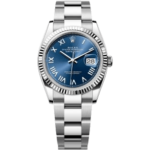 Rolex Datejust 36 Stainless Steel - Fluted / Blue Roman / Oyster 126234-0070